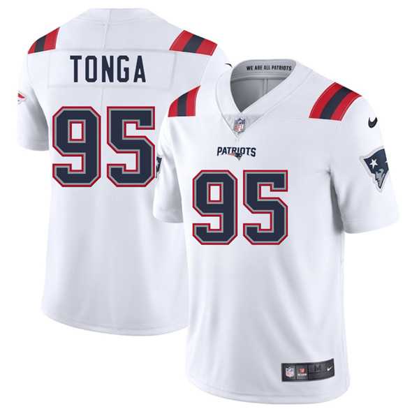 Men & Women & Youth New England Patriots #95 Khyiris Tonga White 2025 Vapor Limited Stitched Jersey,We sell and wholesale Men & Women & Youth New England Patriots #95 Khyiris Tonga White 2025 Vapor Limited Stitched Jersey on line form chian!
